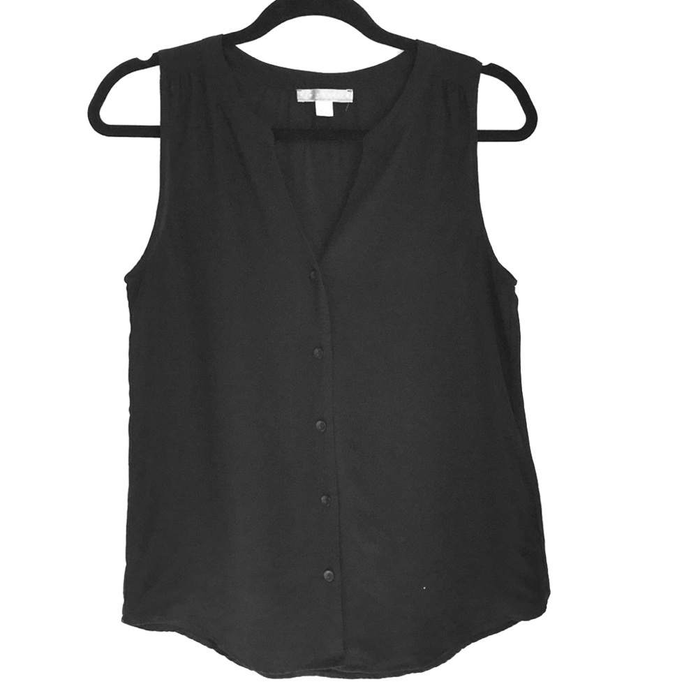Black silk blouse